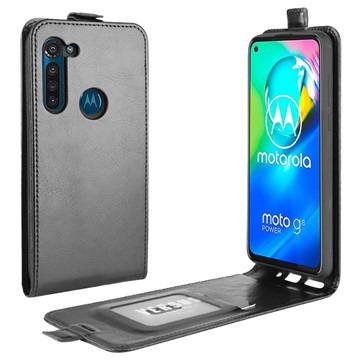 Étui à Rabat Vertical avec Porte-Cartes pour Motorola Moto G8 Power