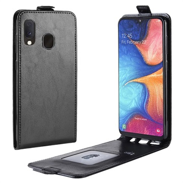 Étui à Rabat Samsung Galaxy A20e avec Porte-Cartes - Noir