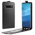 Étui à Rabat Samsung Galaxy S10 avec Porte-Cartes - Noir