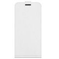 Étui à Rabat iPhone 13 Vertical avec Porte-Cartes - Blanc