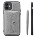 Coque iPhone 12 Mini Vili T avec Portefeuille Magnétique - Grise