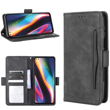 Vintage Series Motorola Moto G 5G Plus Wallet Case with Card Holder - Black