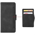 Étui Portefeuille avec Porte-Cartes Samsung Galaxy M12 - Série Vintage - Noir
