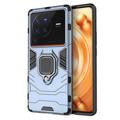 Coque Vivo X80 Pro Hybride avec Bague de Maintien - Bleue