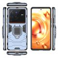 Coque Vivo X80 Pro Hybride avec Bague de Maintien - Bleue