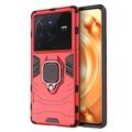 Coque Vivo X80 Pro Hybride avec Bague de Maintien - Rouge