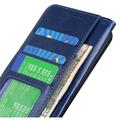 Étui Portefeuille Vivo X80 Pro avec Fermeture Magnétique - Bleu