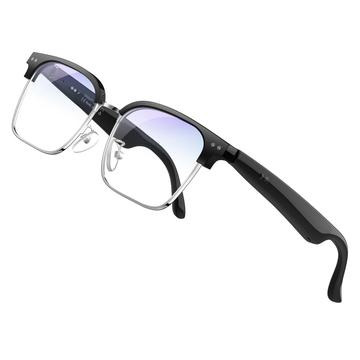 Lunettes audio intelligentes Bluetooth W100D AI avec traduction en temps réel - Anti-Blue Light