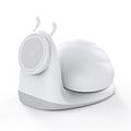 Chargeur sans fil MagSafe W11 Motif d'escargot avec veilleuse - Blanc