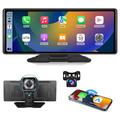W514A 10.26" Dash Cam CarPlay avec caméra AHD à double enregistrement