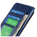 Étui Portefeuille Motorola Moto G (2022) avec Fermeture Magnétique - Bleu