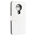 Étui Portefeuille Nokia 6.2/7.2 avec Fermeture Magnétique - Blanc