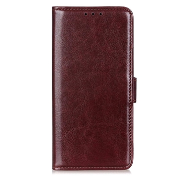 Étui Portefeuille Samsung Galaxy A14/A14 5G avec Fermeture Magnétique - Marron