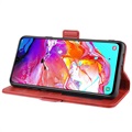 Étui Portefeuille Samsung Galaxy A20s avec Fermeture Magnétique - Rouge