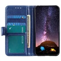 Étui Portefeuille Samsung Galaxy A42 5G avec Fermeture Magnétique - Bleu