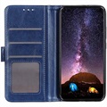 Étui Portefeuille Samsung Galaxy A51 avec Fermeture Magnétique - Bleu