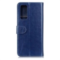Étui Portefeuille Samsung Galaxy A72 5G avec Fermeture Magnétique - Bleu
