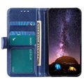Étui Portefeuille Samsung Galaxy A72 5G avec Fermeture Magnétique - Bleu
