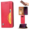 Étui Portefeuille Samsung Galaxy S10 avec Support - Rouge