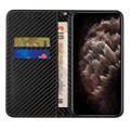 Étui Portefeuille Samsung Galaxy S22 5G - Fibre de Carbone - Noir