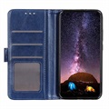 Étui Portefeuille Samsung Galaxy S22 5G avec Fermeture Magnétique - Bleu