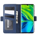 Étui Portefeuille Xiaomi Mi Note 10/10 Pro avec Fermeture Magnétique - Bleu
