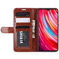 Étui Portefeuille Xiaomi Redmi Note 8 Pro avec Fermeture Magnétique - Marron