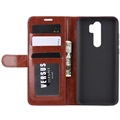 Étui Portefeuille Xiaomi Redmi Note 8 Pro avec Fermeture Magnétique - Marron