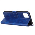 Étui Portefeuille iPhone 12/12 Pro avec Fermeture Magnétique - Bleu