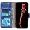 Étui Portefeuille iPhone 12/12 Pro avec Fermeture Magnétique - Bleu
