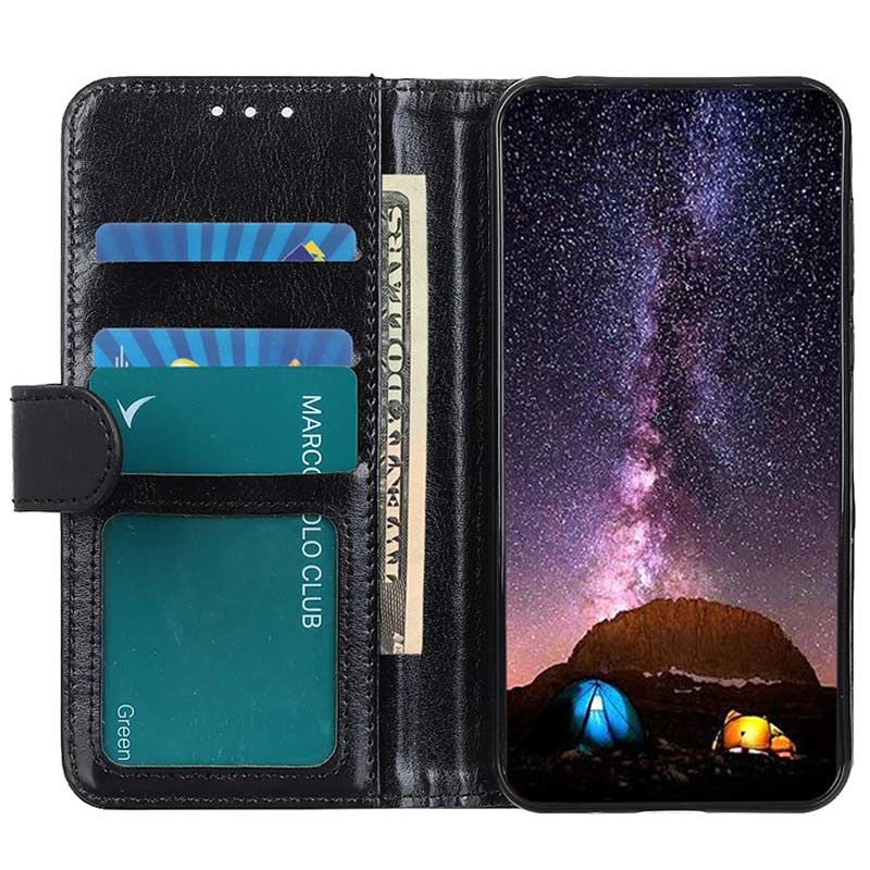 Housse Portefeuille IPhone 13 OCASE - Protection Antichoc, Porte-Cartes RFID, Béquille Intégrée
