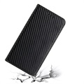 Étui Portefeuille iPhone 14 Pro - Fibre de Carbone - Noir