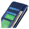 Étui Portefeuille iPhone 14 Max avec Fermeture Magnétique - Bleu