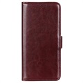 Étui Portefeuille iPhone 14 Max avec Fermeture Magnétique - Marron