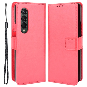 Étui Portefeuille Samsung Galaxy Z Fold4 avec Porte-Cartes - Rouge