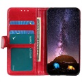 Étui Portefeuille Motorola Edge 20 Lite avec Fonction de Support - Rouge