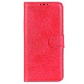 Étui Portefeuille OnePlus Nord N100 avec Fonction de Support - Rouge