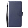 Étui Portefeuille Samsung Galaxy S10+ avec Support - Bleu Foncé