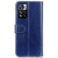 Étui Portefeuille Xiaomi Redmi Note 11 Pro/Note 11 Pro+ avec Fonction de Support - Bleu