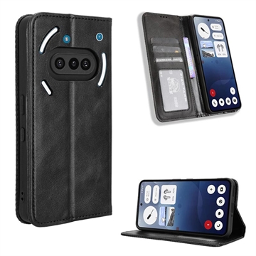 Étui Portefeuille Nothing Phone (3a) avec Fermeture Magnétique - Noir