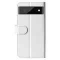 Étui Portefeuille Google Pixel 7 Pro avec Fermeture Magnétique - Blanc