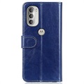 Étui Portefeuille Motorola Moto G51 5G avec Fermeture Magnétique - Bleu