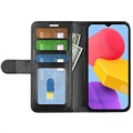 Étui Portefeuille Samsung Galaxy M13 avec Fermeture Magnétique - Noir