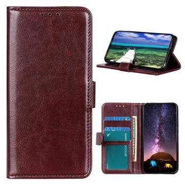 Étui Portefeuille Sony Xperia 1 IV avec Fermeture Magnétique - Marron