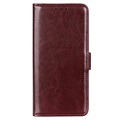 Étui Portefeuille Sony Xperia 1 IV avec Fermeture Magnétique - Marron
