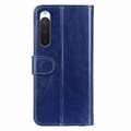 Étui Portefeuille Sony Xperia 10 IV avec Fermeture Magnétique - Bleu
