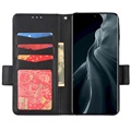 Étui Portefeuille Xiaomi 12/12X avec Fermeture Magnétique - Noir