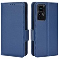 Étui Portefeuille Xiaomi 12/12X avec Fermeture Magnétique - Bleu