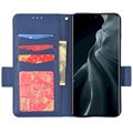 Étui Portefeuille Xiaomi 12/12X avec Fermeture Magnétique - Bleu
