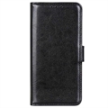 Étui Portefeuille iPhone 15 avec Fermeture Magnétique - Noir